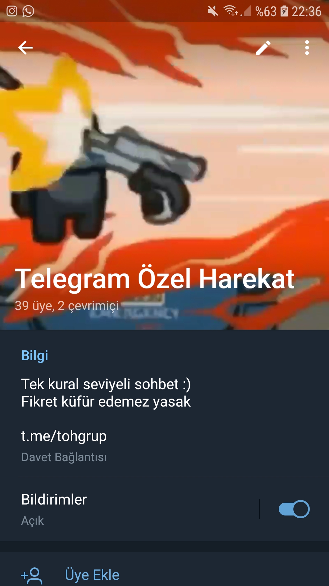 Telegram özel Harekat